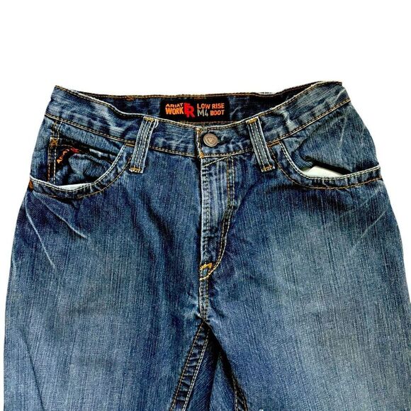 Ariat Men's M4 Work FR Low Rise Bootcut Jeans 30 x 30 2 0450 - Picture 7 of 8